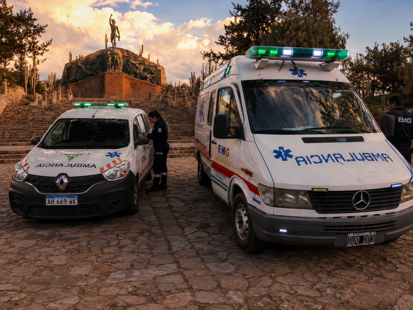 Ambulancia moderna equipada para respuesta médica crítica
