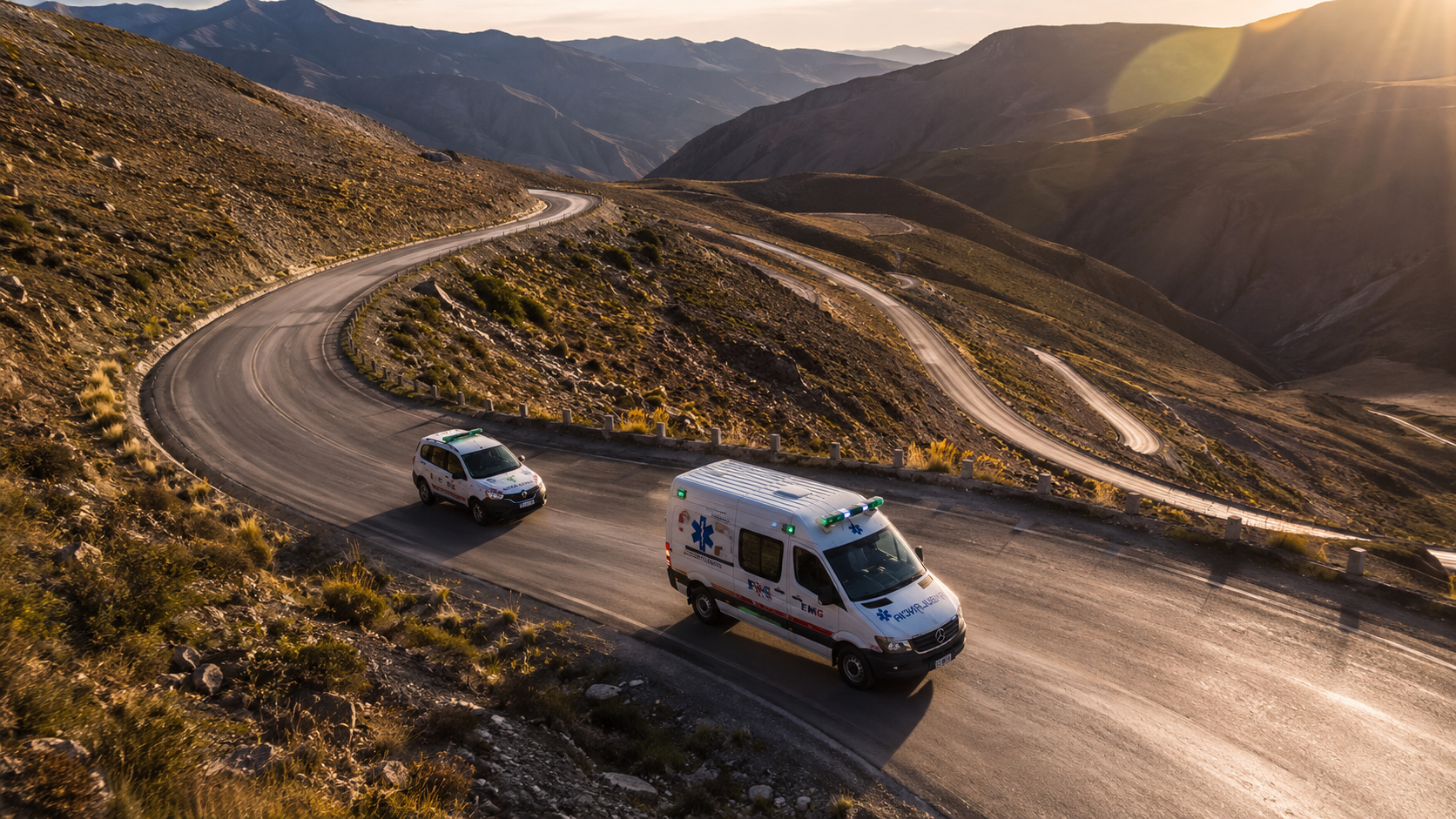 Ambulancia equipada para traslados médicos y asistencia de emergencia